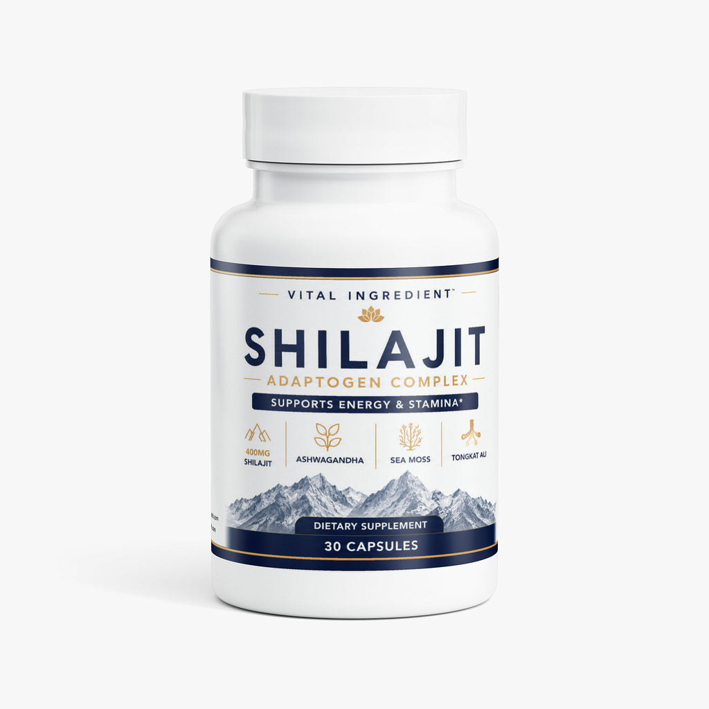 Shilajit Adaptogen Complex | Energy, Focus & Stamina | 4-Herb Concentrated Formula
