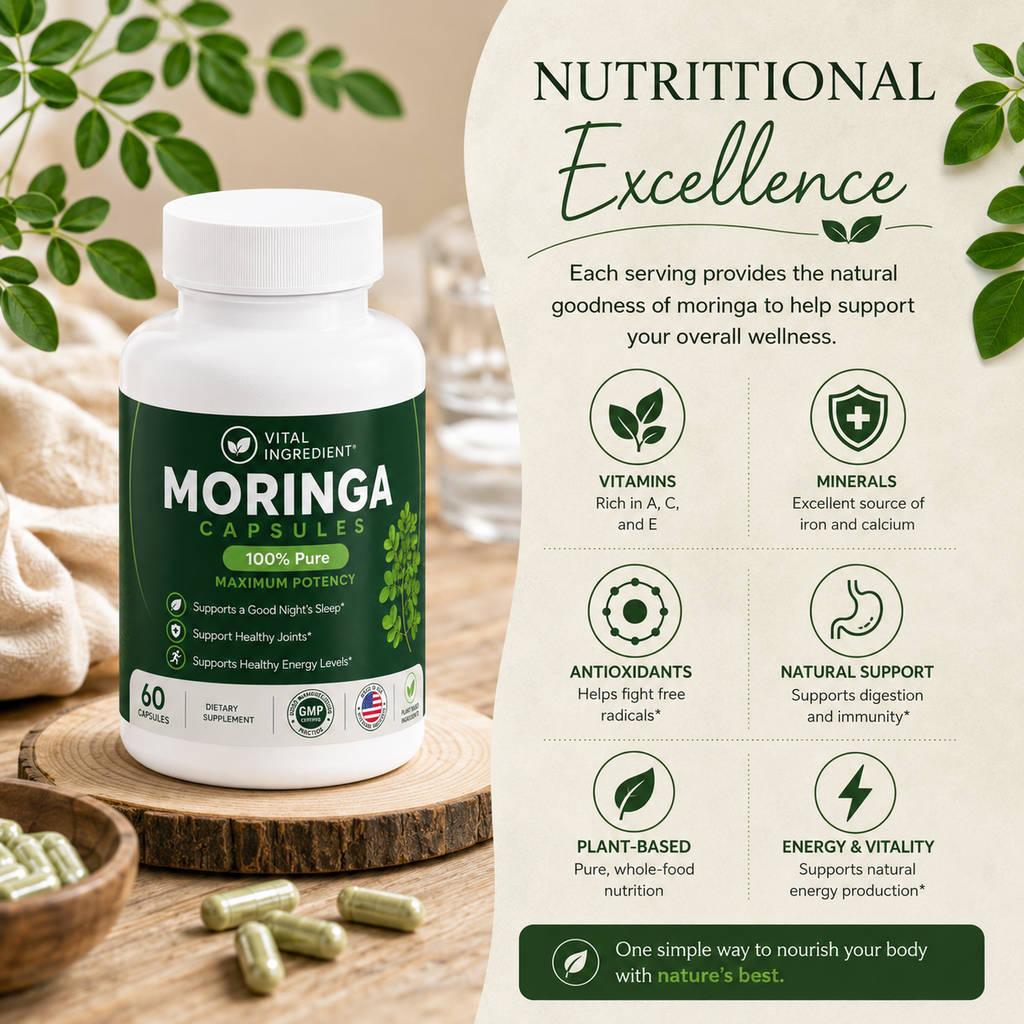 Moringa Oleifera Leaf Capsules