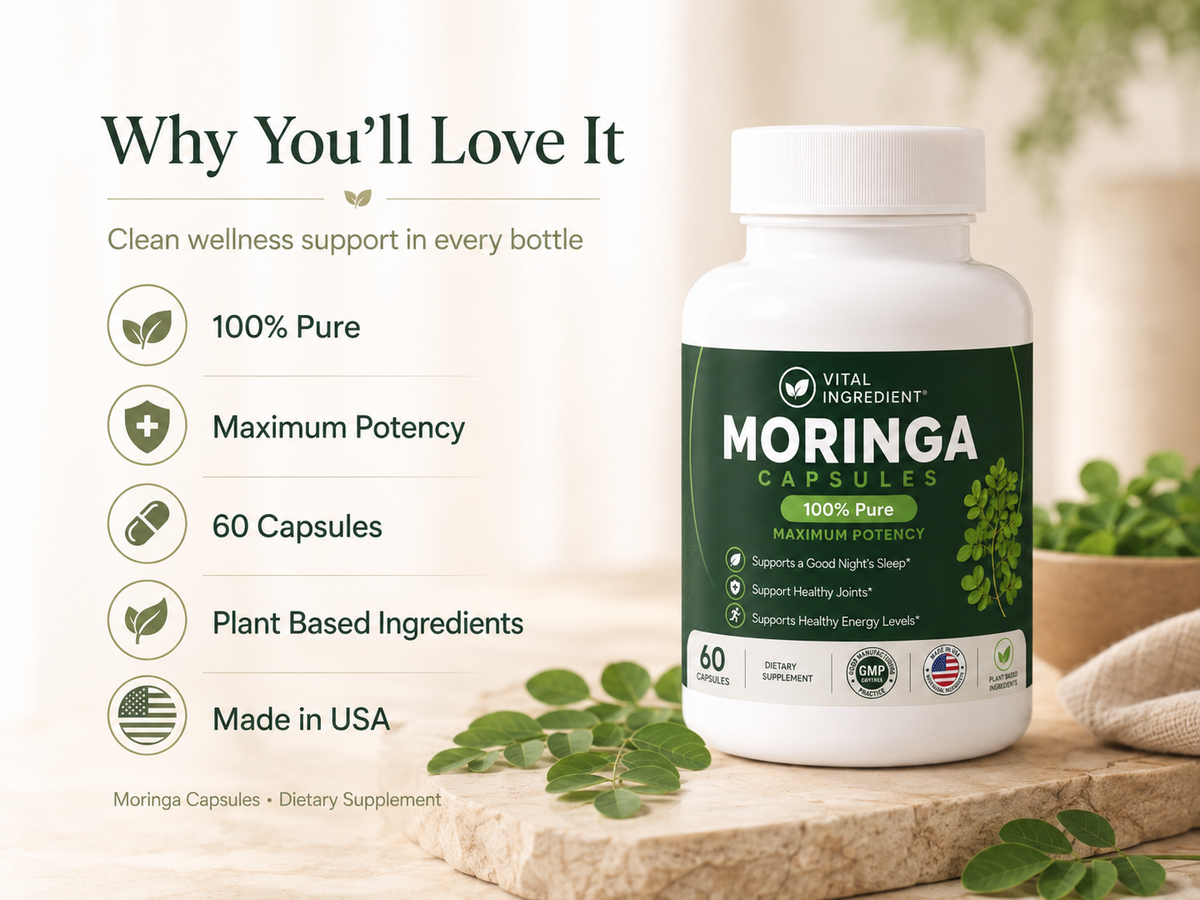 Moringa Oleifera Leaf Capsules